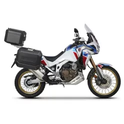   Set complet cutii aluminiu SHAD TERRA (negru), 37L cutie centrala 36L / 47L cutii laterale, incluzand kit montare si placa SHAD HONDA CRF 1100 Africa Twin