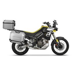   Set complet de cutii de aluminiu SHAD TERRA, 37L cutie centrala si 36L / 47L cutii laterale, incluzand set de montaj si placa SHAD Aprilia Tuareg 660