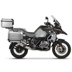   Set complet de cutii aluminiu SHAD TERRA, 48L cutie centrala si 36L / 47L cutii laterale, incluzand set de montaj si placa SHAD R 1200 GS Adventure/ R 1250 GS Adventure