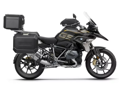 Set complet cutii aluminiu Shad Terra, 48L topcase 36L / 47L cutii laterale,include placa si kit montare SHAD R 1200 GS Adventure/ R 1250 GS Adventure
