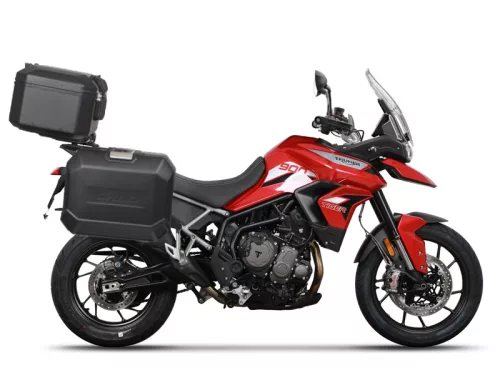 Set complet cutii aluminiu Shad Terra, 48L topcase 36L / 47L cutii laterale,include placa si kit montare SHAD TRIUMPH Tiger 900