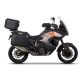 Complete set of black aluminum cases SHAD TERRA, 48L topcase + 36L side left case / 47L side right case, including mounting kit and plate SHAD KTM Super Adventure 1290 (R, S)