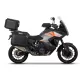Set complet negru aluminiu cutii SHAD TERRA, 48L topcase + 36L laterală stânga cutie / 47L laterală dreapta cutie, inclusiv kit de prindere și placă SHAD KTM Super Adventure 1290 (R, S)