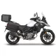 Set complet de cutii de aluminiu SHAD TERRA NEGRU, 48L cutie centrala si 36L / 36L cutii laterale, incluzand kit de montaj si placa SHAD SUZUKI DL 650 V-Strom