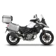 Set complet de cutii de aluminiu SHAD TERRA, 48L cutie centrala  si  47L / 47L cutii laterale, incluzand kit montaj si placa SHAD SUZUKI DL 650 V-Strom