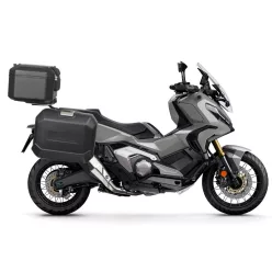  Set complet de cutii de aluminiu SHAD TERRA NEGRU, 48L cutie centrala si 36L / 36L cutii laterale, incluzand kit de montaj si placa SHAD HONDA X-ADV 750