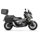 Set complet de cutii de aluminiu SHAD TERRA NEGRU, 48L cutie centrala si 36L / 36L cutii laterale, incluzand kit de montaj si placa SHAD HONDA X-ADV 750