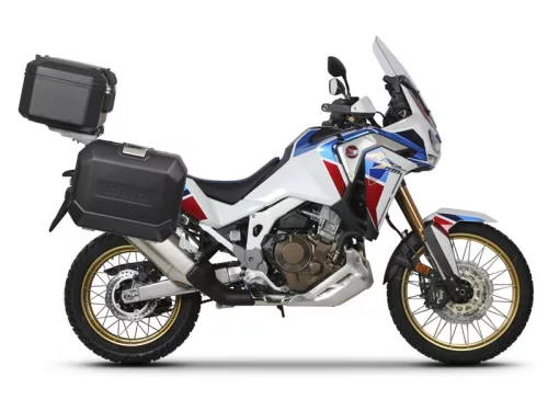 Set complet cutii aluminiu Shad Terra, 48L topcase 36L / 47L cutii laterale,include placa si kit montare SHAD HONDA CRF 1100 Africa Twin