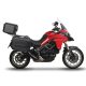 Set complet de cutii de aluminiu, SHAD TERRA NEGRU, 48L cutie centrala si 47L / 47L cutii laterale, incluzand kit de montaj si placa SHAD DUCATI MULTISTRADA 950 / 1200 / 1260