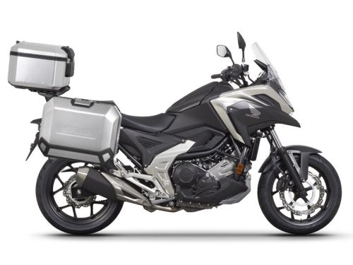 Set complet de cutii de aluminiu SHAD TERRA, 48L cutie centrala si  36L / 36L cutii laterale, incluzand kit montaj si placa SHAD HONDA NC 750 X 2021-