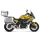 Set complet de cutii de aluminiu SHAD TERRA, 48L cutie centrala  si  47L / 47L cutii laterale, incluzand kit montaj si placa SHAD BMW F 900 XR