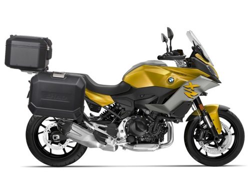 Set complet de cutii de aluminiu, SHAD TERRA NEGRU, 48L cutie centrala si 47L / 47L cutii laterale, incluzand kit de montaj si placa SHAD BMW F 900 XR