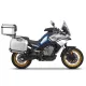 Set complet de cutii de aluminiu SHAD TERRA, 48L cutie centrala  si  47L / 47L cutii laterale, incluzand kit montaj si placa SHAD CF Moto 800MT