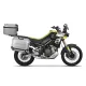 Set complet de cutii de aluminiu SHAD TERRA, 48L cutie centrala  si  47L / 47L cutii laterale, incluzand kit montaj si placa SHAD Aprilia Tuareg 660