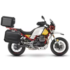   Set complet cutii aluminiu Shad Terra, 48L topcase 36L / 47L cutii laterale,include placa si kit montare SHAD MOTO GUZZI V 85 TT