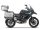 Complete set of aluminum cases SHAD TERRA, 55L topcase + 36L / 47L side cases, including mounting kit and plate SHAD Benelli TRK 502 X 2022 -