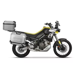   Complete set of aluminum cases SHAD TERRA, 55L topcase + 36L / 47L side cases, including mounting kit and plate SHAD Aprilia Tuareg 660