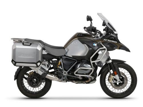 Set complet de cutii laterale de aluminiu, SHAD TERRA, 36L / 47L, incluzand kit de montaj SHAD R 1200 GS/ R 1200 GS Adventure/ R 1250 GS/ R 1250 GS Adventure