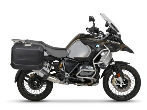 Set complet cutii aluminiu laterale, 36L / 47L SHAD TERRA NEGRU, include kit montare SHAD BMW R 1200 GS/ R 1200 GS Adventure/ R 1250 GS/ R 1250 GS Adventure