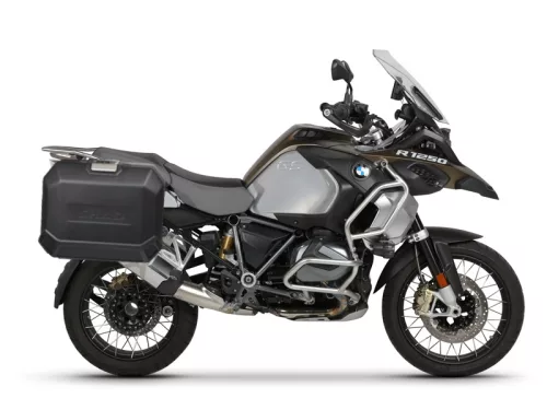 Set complet cutii aluminiu laterale, 36L / 47L SHAD TERRA NEGRU, include kit montare SHAD BMW R 1200 GS/ R 1200 GS Adventure/ R 1250 GS/ R 1250 GS Adventure