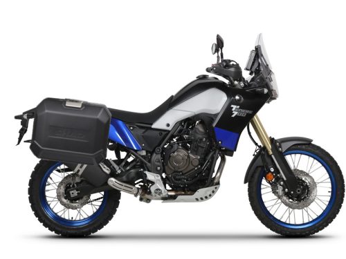 Set complet cutii aluminiu laterale, 36L / 47L SHAD TERRA NEGRU, include kit montare SHAD YAMAHA Tenere 700 XTZ690