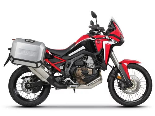 Set complet de cutii laterale de aluminiu, SHAD TERRA, 36L / 47L, incluzand kit de montaj SHAD HONDA CRF 1100 Africa Twin