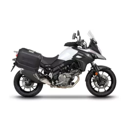   Set complet de cutii de aluminiu laterale, 36L / 36L, SHAD TERRA NEGRU, include kit montare SHAD SUZUKI DL 650 V-Strom