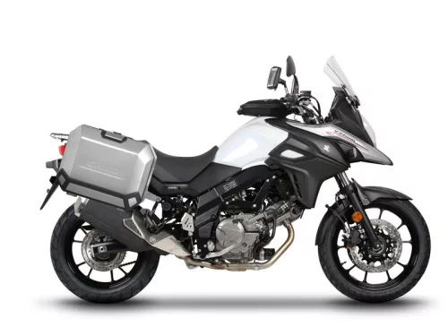 Set complet de 47L /47L cutii laterale de aluminiu SHAD TERRA, incluzand kit montaj SHAD SUZUKI DL 650 V-Strom