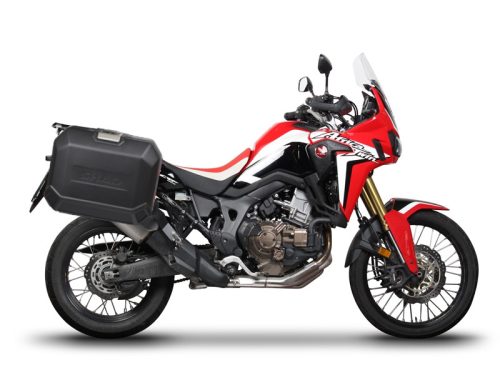 Set complet cutii aluminiu laterale, 36L / 47L SHAD TERRA NEGRU, include kit montare SHAD HONDA CRF 1100 Africa Twin