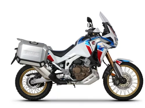 Set complet de cutii laterale de aluminiu, SHAD TERRA, 36L / 47L, incluzand kit de montaj SHAD HONDA CRF 1100 Africa Twin