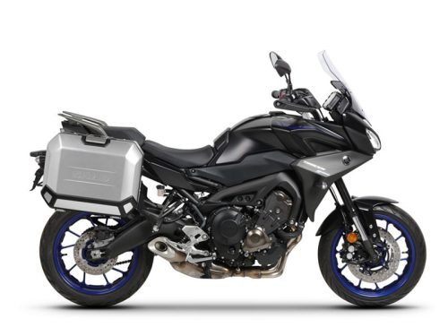 Set complet de 47L /47L cutii laterale de aluminiu SHAD TERRA, incluzand kit montaj SHAD YAMAHA MT-09 Tracer / Tracer 900