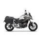 Set complet de cutii de aluminiu 47L / 47L SHAD TERRA NEGRU, incluzand kit montaj SHAD HONDA NC 750 X