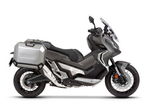Set complet de 47L /47L cutii laterale de aluminiu SHAD TERRA, incluzand kit montaj SHAD HONDA X-ADV 750