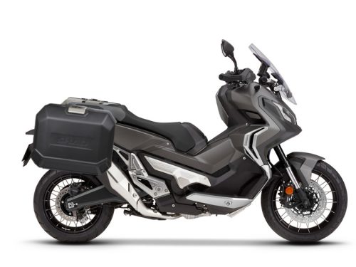 Set complet de cutii de aluminiu 47L / 47L SHAD TERRA NEGRU, incluzand kit montaj SHAD HONDA X-ADV 750