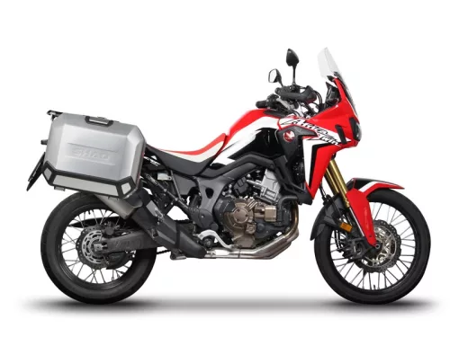 Set complet de cutii laterale de aluminiu, SHAD TERRA, 36L / 47L, incluzand kit de montaj SHAD HONDA CRF 1000 Africa Twin
