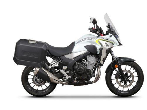 Set complet de cutii de aluminiu 47L / 47L SHAD TERRA NEGRU, incluzand kit montaj SHAD HONDA CB 500 X