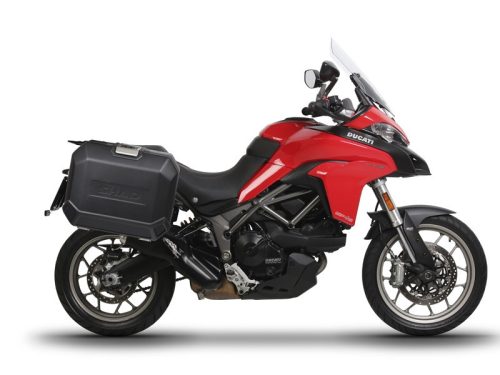 Set complet de cutii de aluminiu laterale, 36L / 36L, SHAD TERRA NEGRU, include kit montare SHAD DUCATI MULTISTRADA 950 / 1200 / 1260