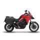 Set complet de cutii de aluminiu 47L / 47L SHAD TERRA NEGRU, incluzand kit montaj SHAD DUCATI MULTISTRADA 950 / 1200 / 1260