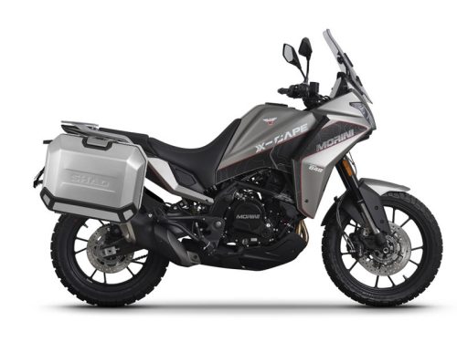 Set complet de 36L / 36L cutii laterale de aluminium SHAD TERRA, incluzand kit montaj SHAD Moto Morini X-Cape 649