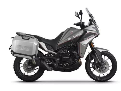 Set complet de 47L /47L cutii laterale de aluminiu SHAD TERRA, incluzand kit montaj SHAD Moto Morini X-Cape 649