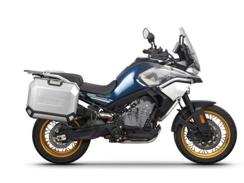Set complet de cutii laterale de aluminiu, SHAD TERRA, 36L / 47L, incluzand kit de montaj SHAD CF Moto 800MT