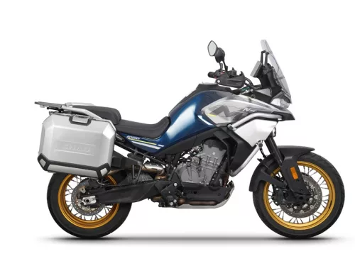 Set complet de cutii laterale de aluminiu, SHAD TERRA, 36L / 47L, incluzand kit de montaj SHAD CF Moto 800MT