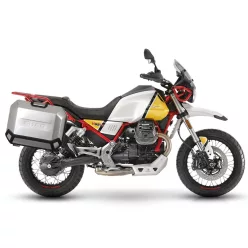   Set complet de cutii laterale de aluminiu, SHAD TERRA, 36L / 47L, incluzand kit de montaj SHAD MOTO GUZZI V 85 TT