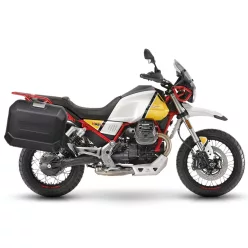   Set complet cutii aluminiu laterale, 36L / 47L SHAD TERRA NEGRU, include kit montare SHAD MOTO GUZZI V 85 TT