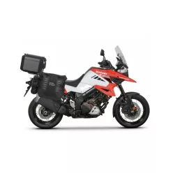  Complete set of SHAD TERRA TR40 adventure saddlebags and SHAD TERRA BLACK aluminium 37L topcase, including mounting kit SHAD SUZUKI DL 1000 V-Strom/ DL 1050 V-Strom