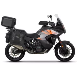   Complete set of SHAD TERRA TR40 adventure saddlebags and SHAD TERRA BLACK aluminium 37L topcase, including mounting kit SHAD KTM Super Adventure 1290 (R, S)