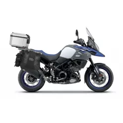   Complete set of SHAD TERRA TR40 adventure saddlebags and SHAD TERRA aluminium 37L topcase, including mounting kit SHAD SUZUKI DL 650 V-Strom