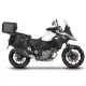 Complete set of SHAD TERRA TR40 adventure saddlebags and SHAD TERRA BLACK aluminium 37L topcase, including mounting kit SHAD SUZUKI DL 650 V-Strom