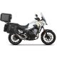 Complete set of SHAD TERRA TR40 adventure saddlebags and SHAD TERRA BLACK aluminium 37L topcase, including mounting kit SHAD HONDA CB 500 X
