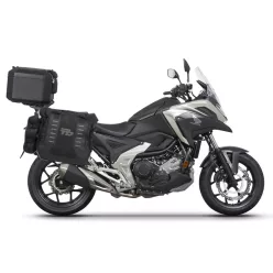   Complete set of SHAD TERRA TR40 adventure saddlebags and SHAD TERRA BLACK aluminium 37L topcase, including mounting kit SHAD HONDA NX 750 X 2021-